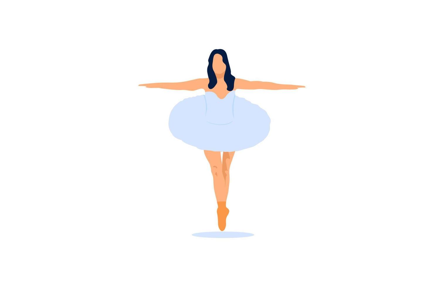 young ballerina posing vector... vector