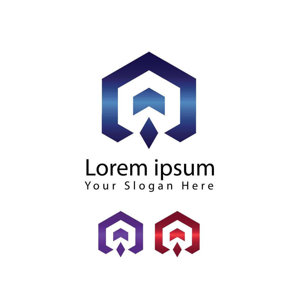 Business corporate real estate minimal,Unique logo design vector