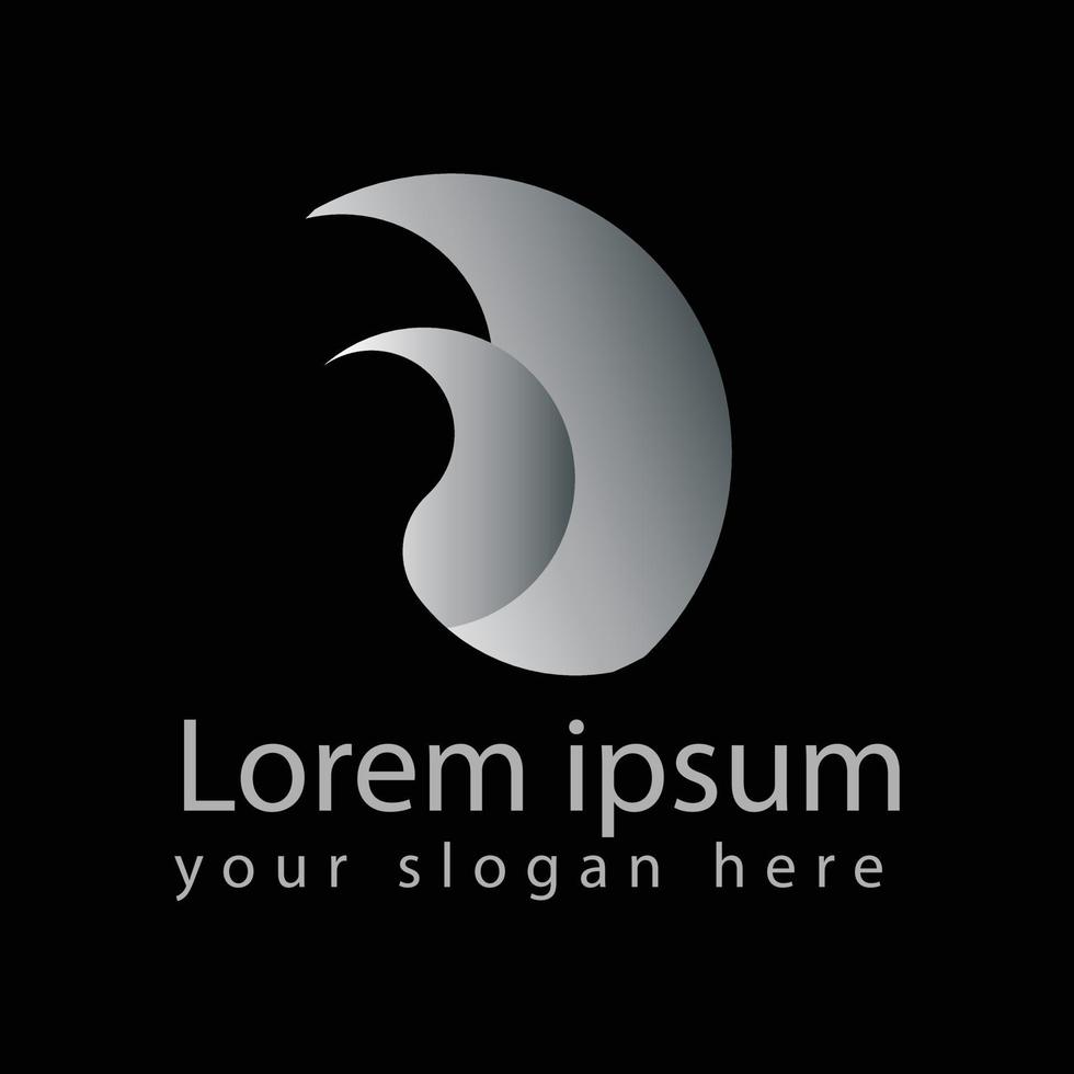 Business corporate metal minimal,Unique logo design vector