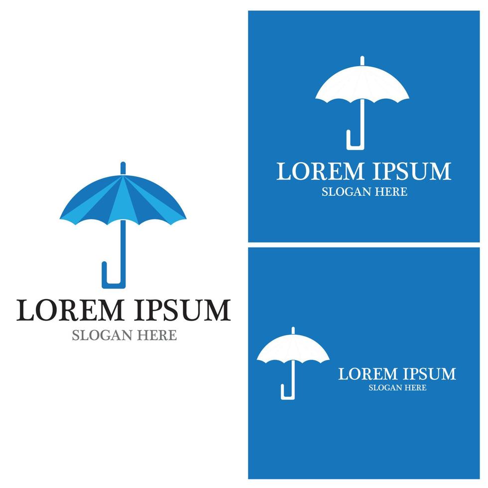 Umbrella icon and symbol vector template