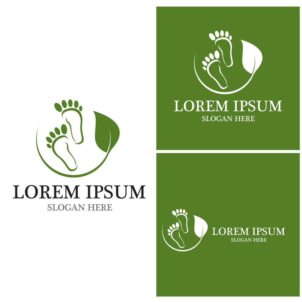 foot Logo Template vector icon