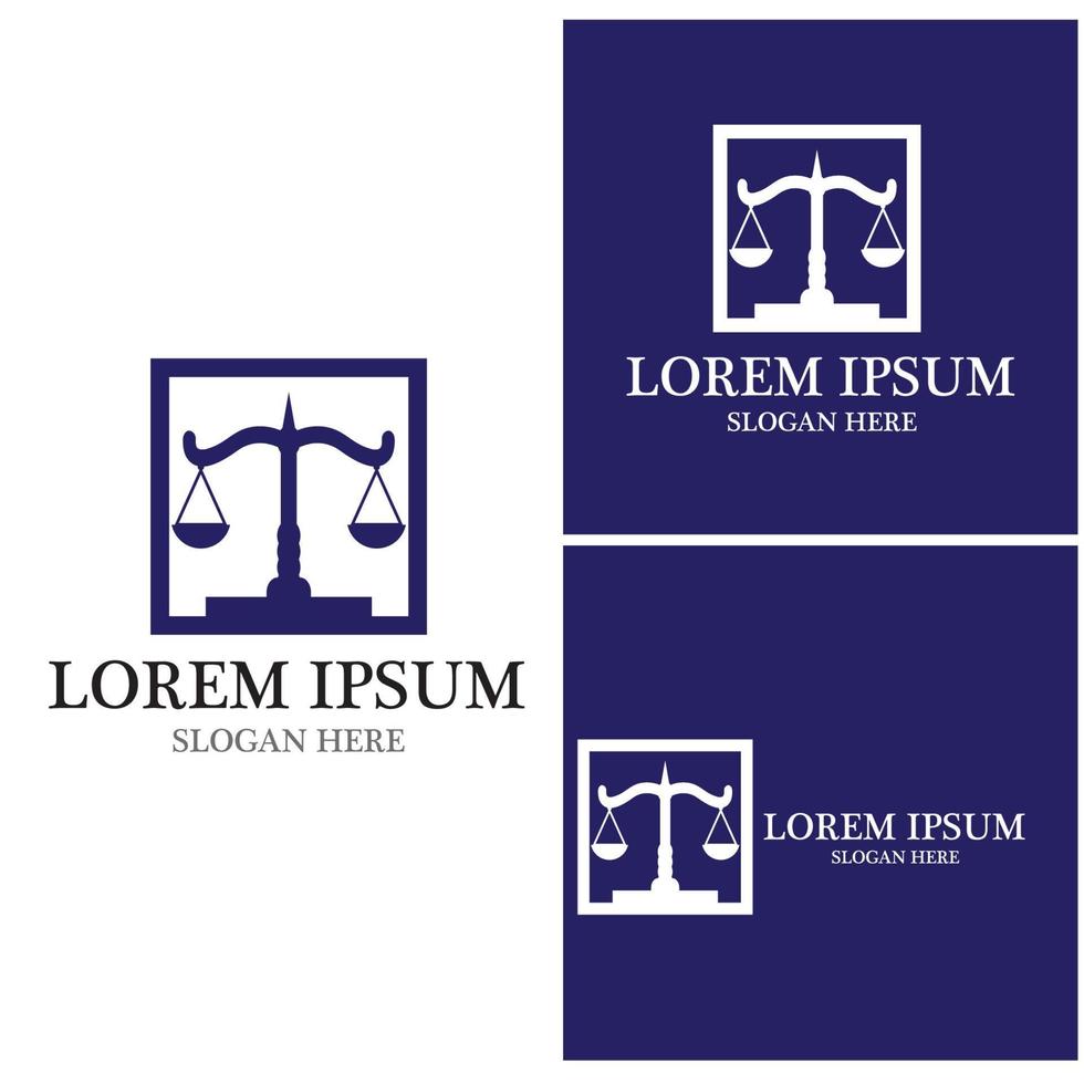 Justice law Logo Template vector illsutration design