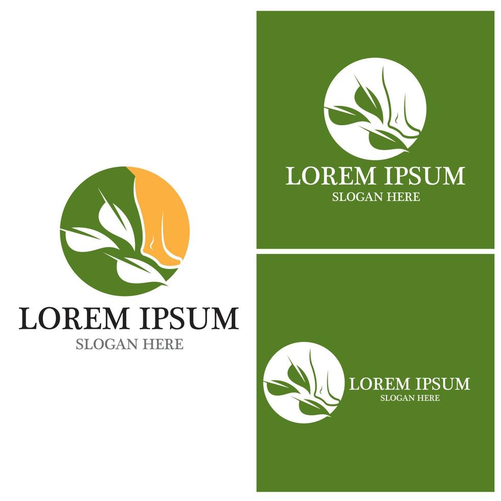 foot Logo Template vector icon