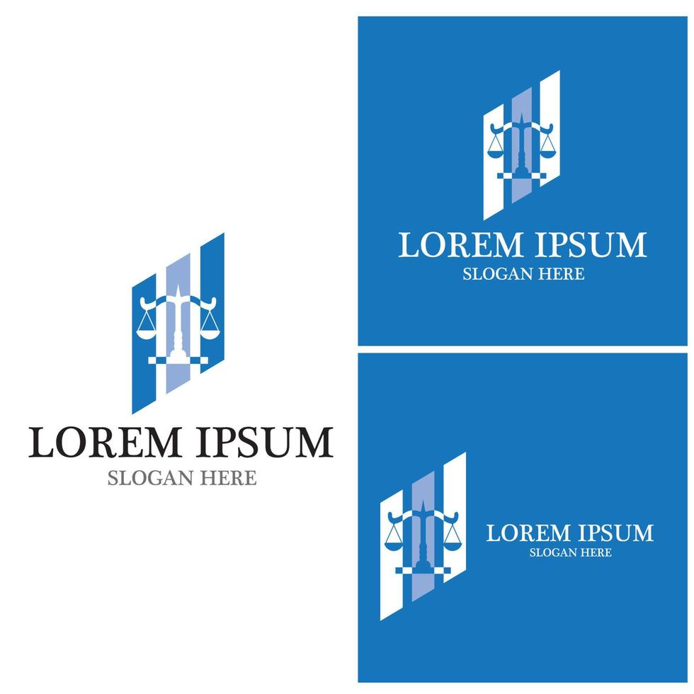 Justice law Logo Template vector illsutration design