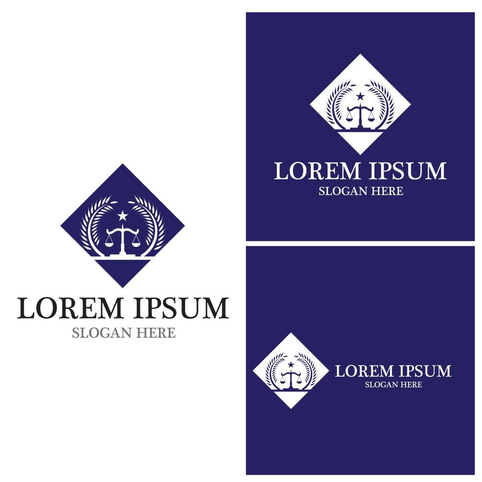 Justice law Logo Template vector illsutration design