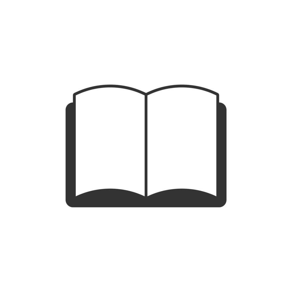 icono de libro sobre fondo blanco vector