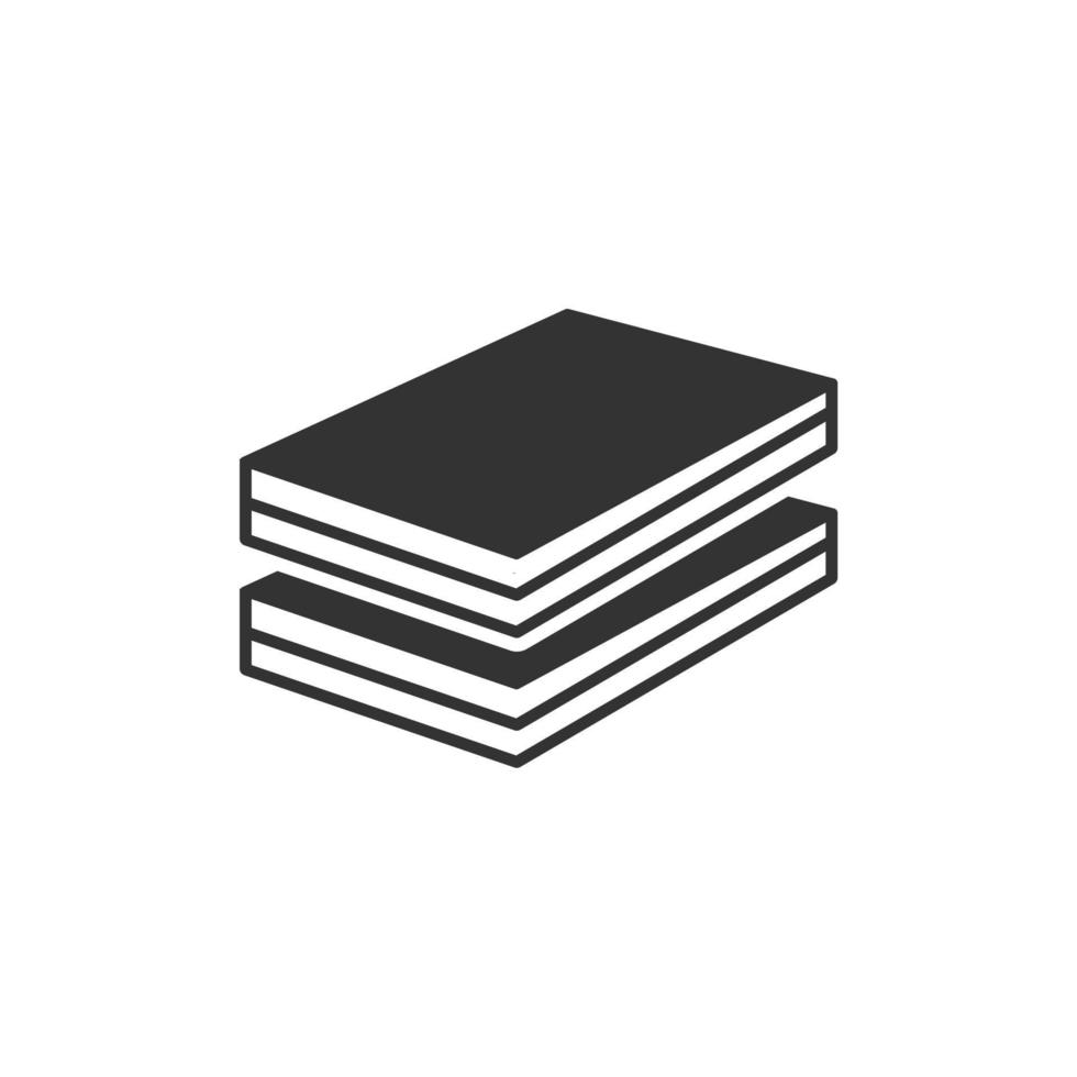 icono de libro sobre fondo blanco vector