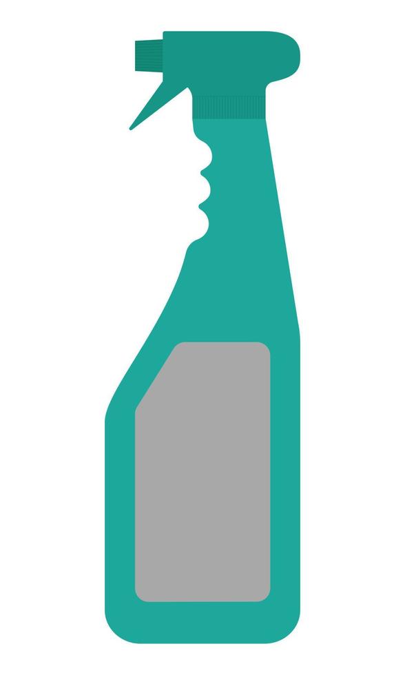 Spray gun for cleaning surfaces in the house. Tool for spraying detergent liquid. Flat. Vector illustration