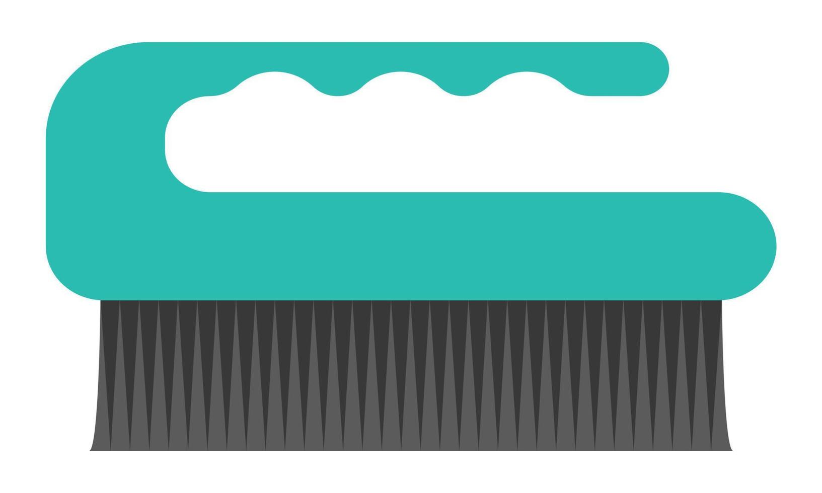 Brush for cleaning surfaces in the house. Flat. Vector illustration