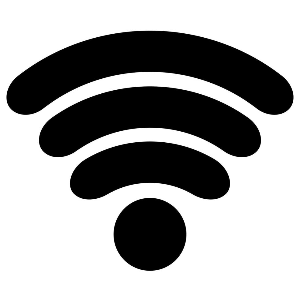 Wi-Fi icon. Wireless network for data transmission and device interconnection. Flat.Doodle sketch. Vector illustration