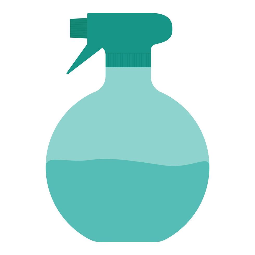 Spray gun for cleaning surfaces in the house. A tool for spraying detergent liquid. Flat. Vector illustration