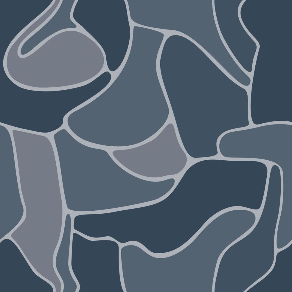 Stone tile abstract navy blues. Seamless pattern. Great for backgrounds, textures, tile, product design projects. Surface pattern design vector