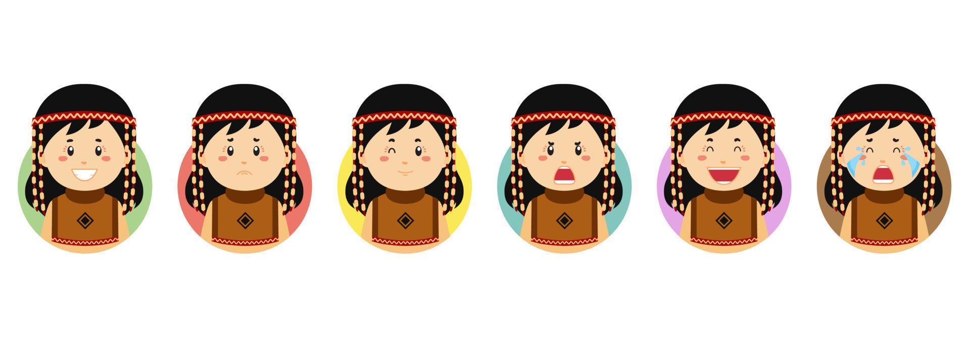 Aleuts Avatar with Various Expression vector