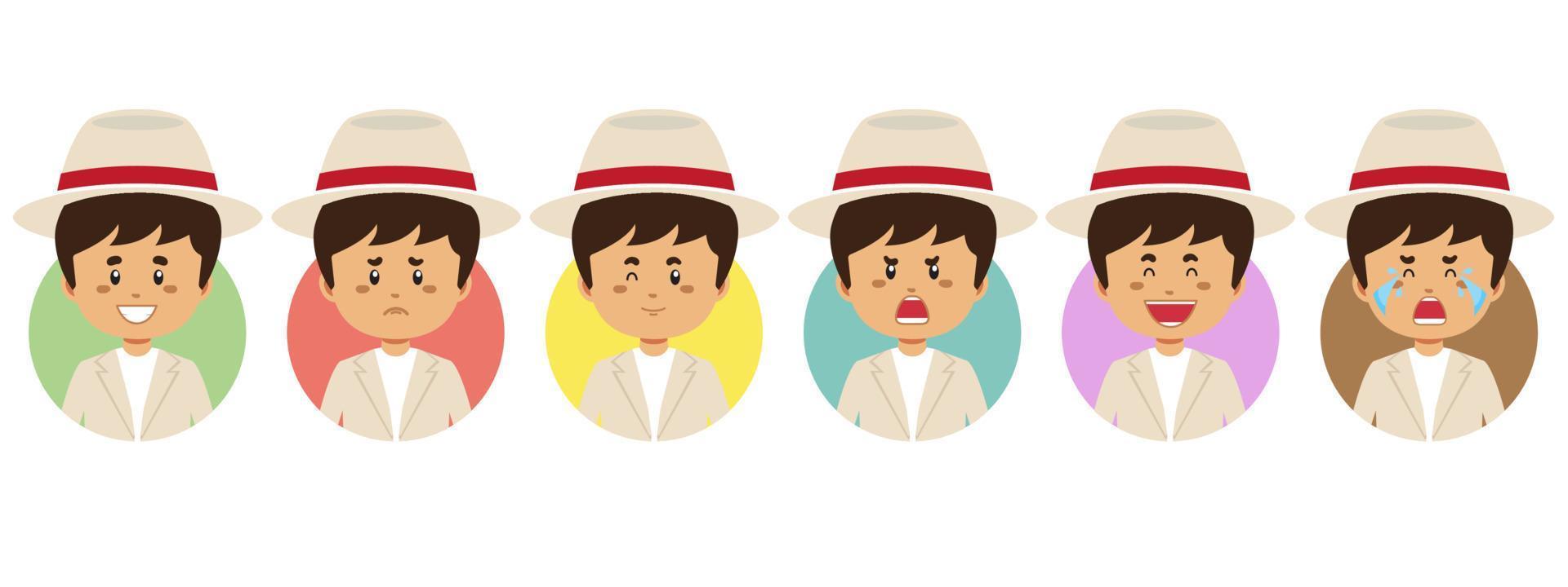 Brazil Avatar with Various Expression vector