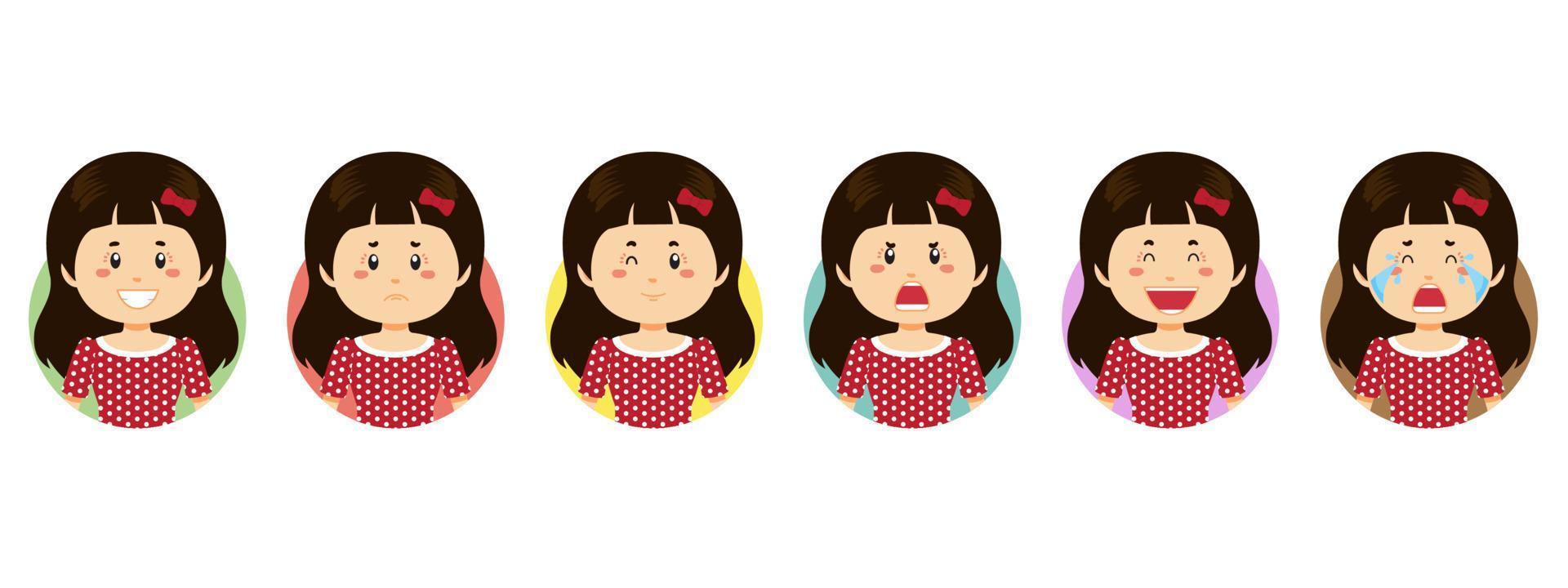 Chile Avatar with Various Expression vector