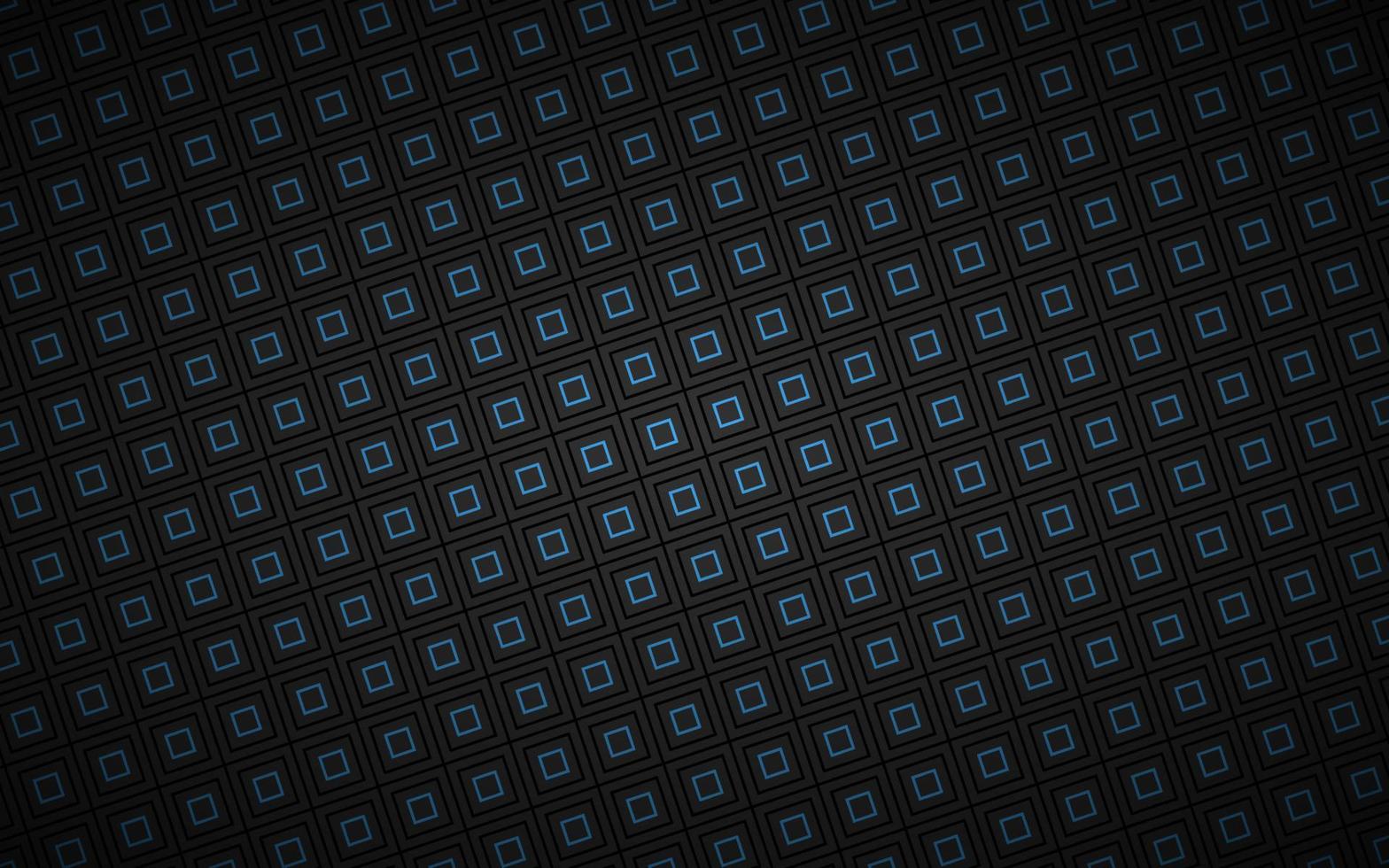 fondo abstracto negro compuesto por cuadrados negros y azules. diseño oscuro de tecnología moderna. ilustración vectorial geométrica. textura de malla metálica vector