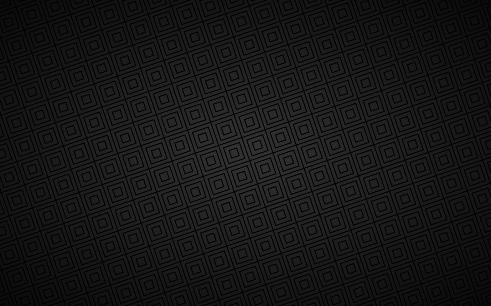 Black abstract background composed of squares. Modern technology dark design. Geometric vector illustration. Metal mesh texture