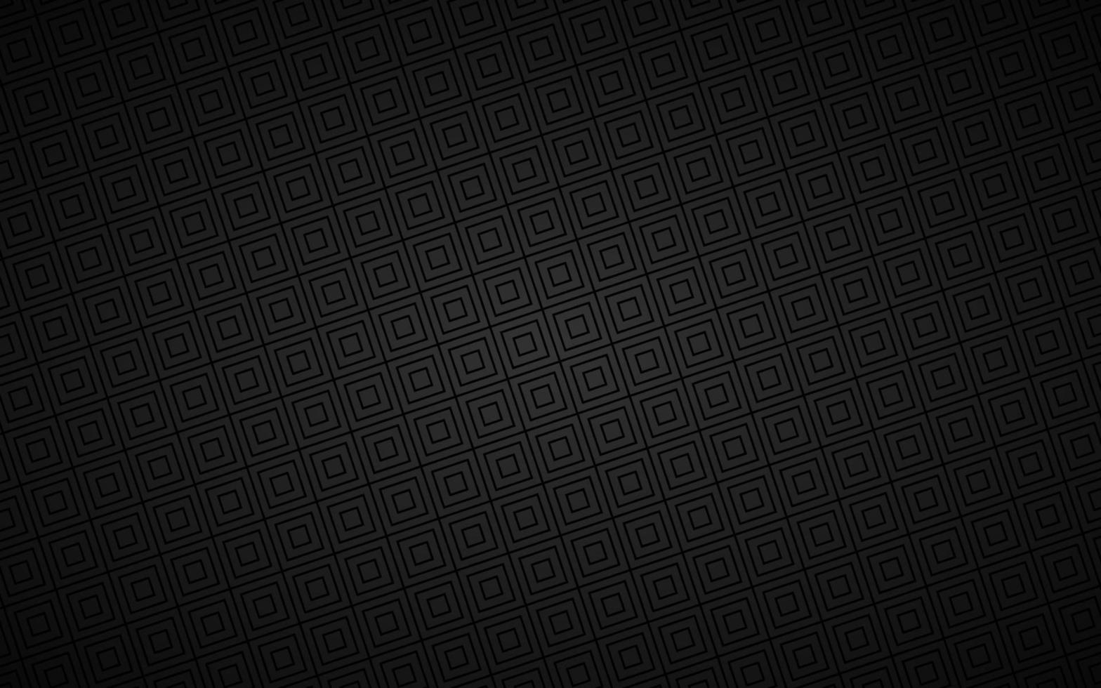 Black abstract background composed of squares. Modern technology dark design. Geometric vector illustration. Metal mesh texture