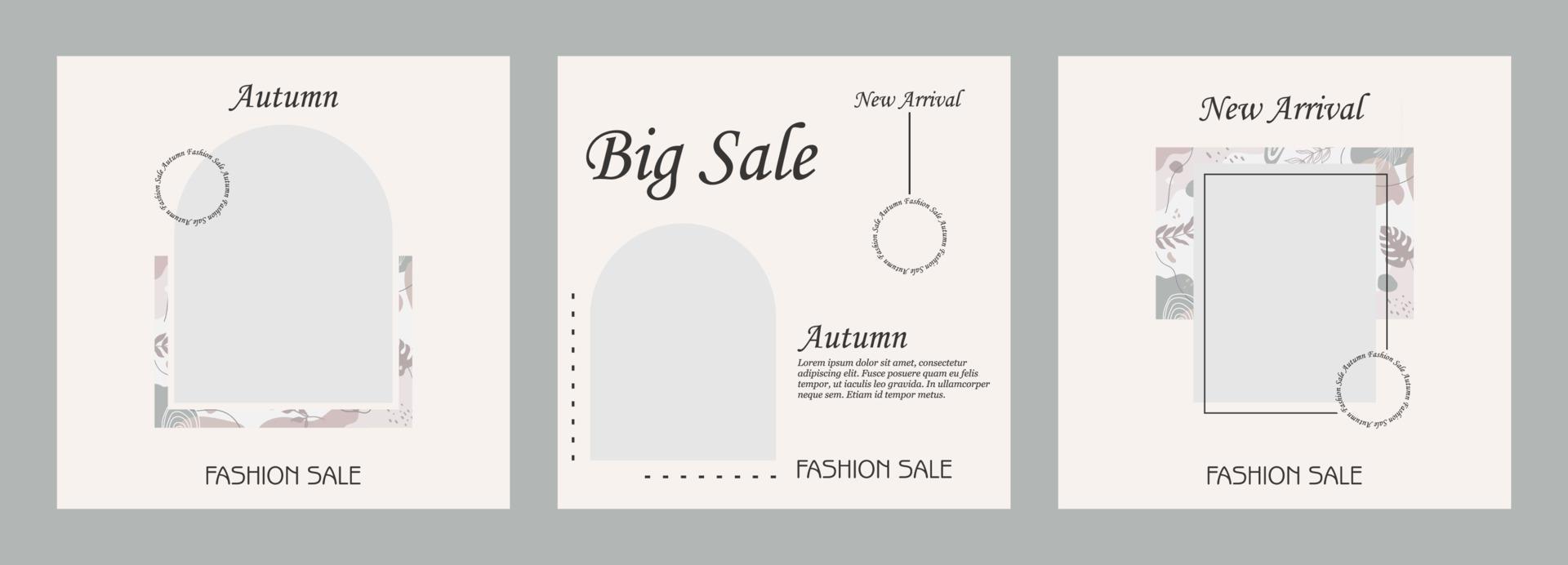 Social Media Template Sales Offer Promotion vector