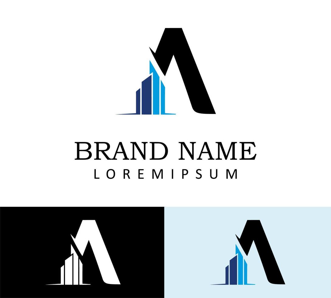 A Letter Logo Design Template vector