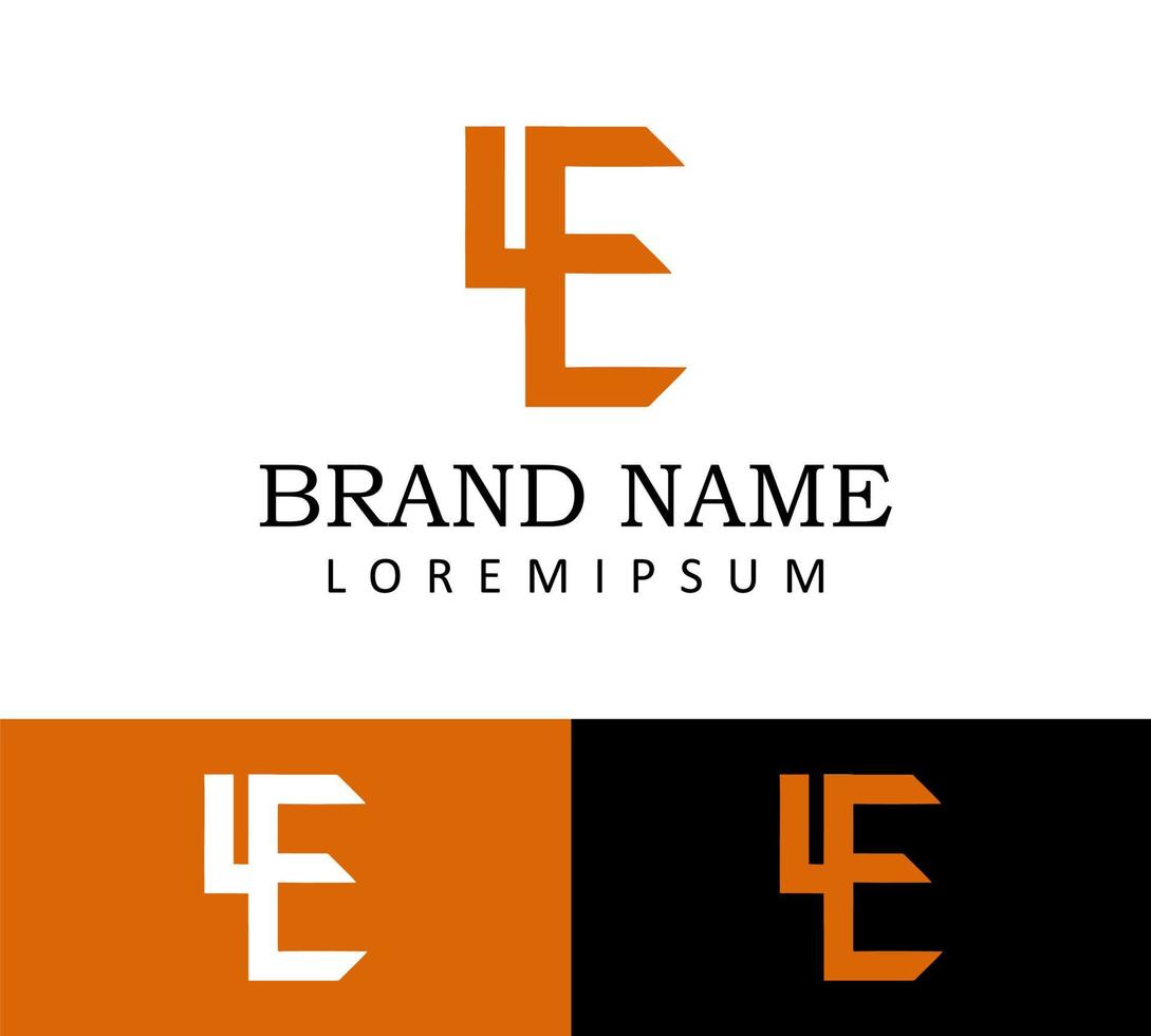 plantilla de diseño de logotipo de letra y y e vector