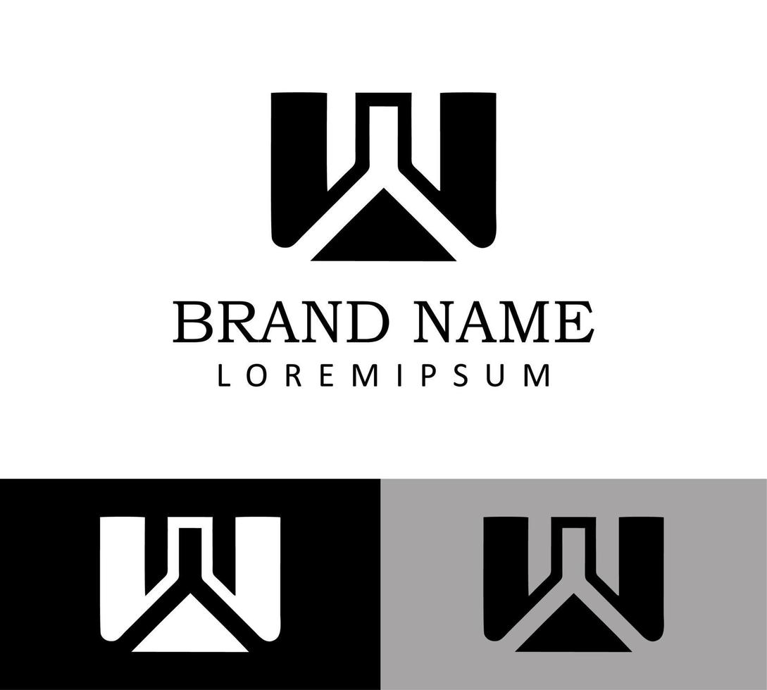 W Letter Logo Design Template vector