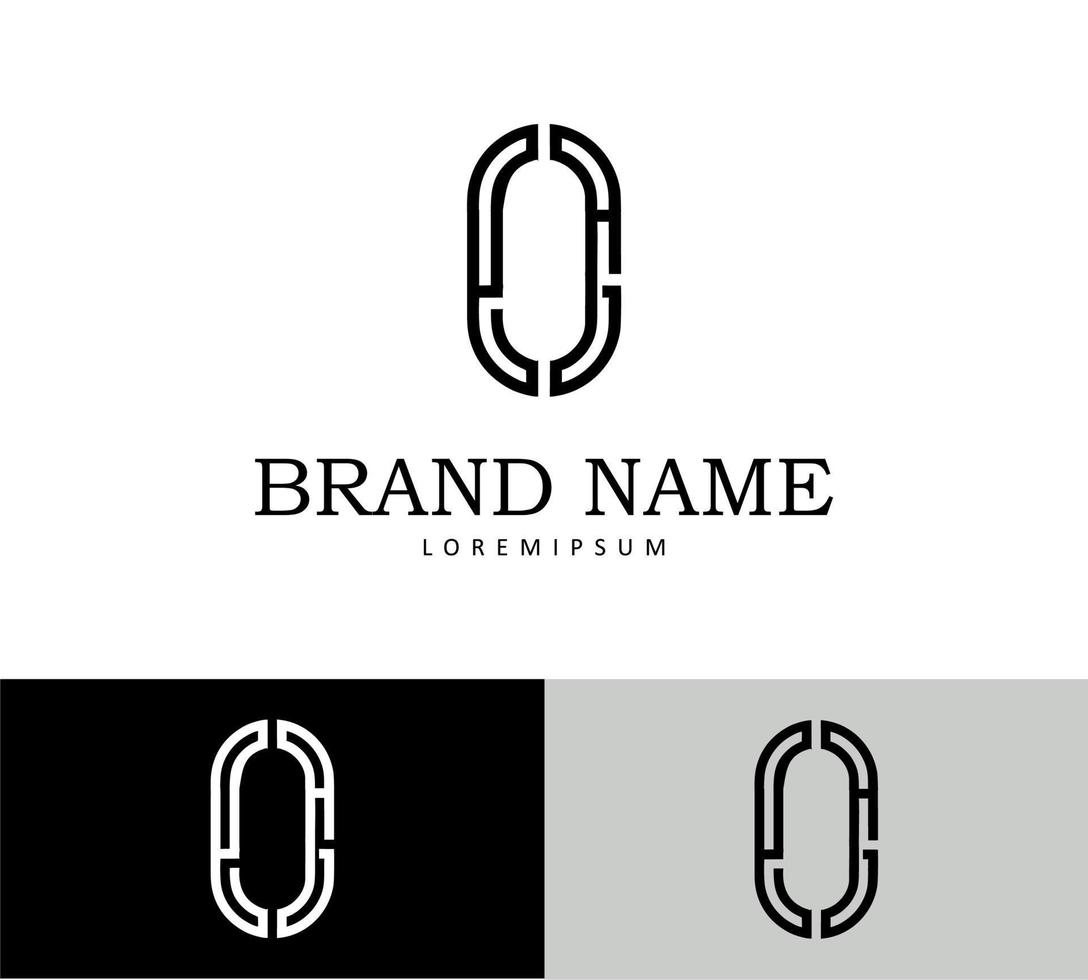 plantilla de diseño de logotipo de letra o vector