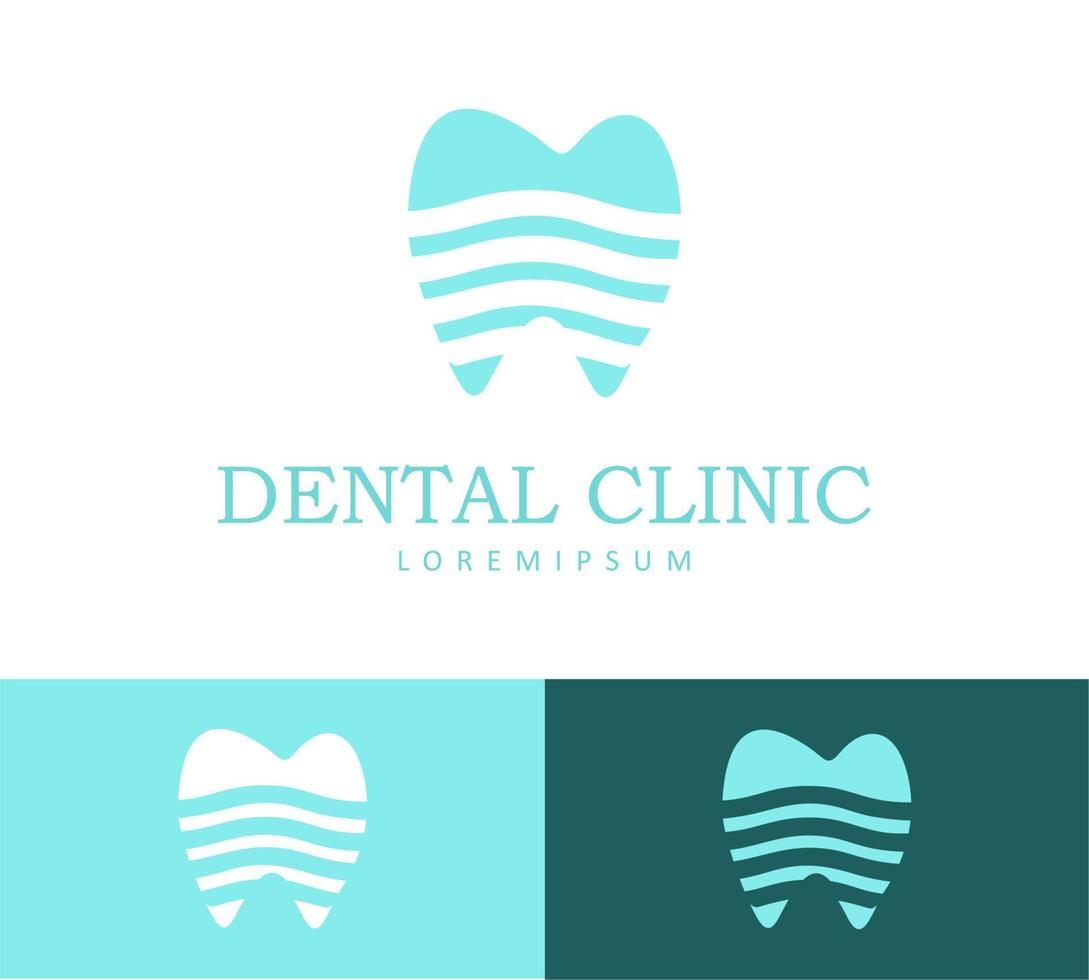 plantilla de diseño de logotipo de clínica dental vector