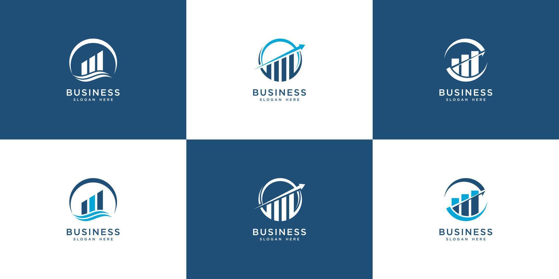 set of Business Finance Logo template vector icon design