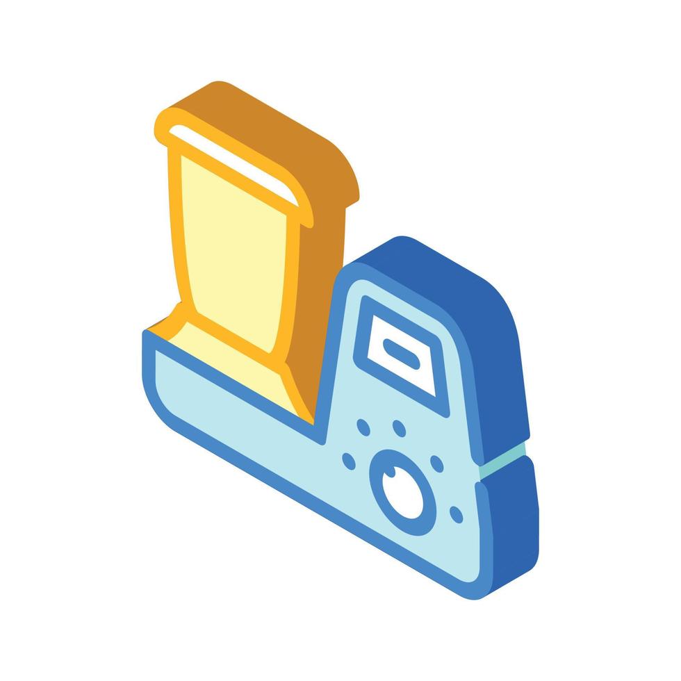 food processor isometric icon vector symbol illustration