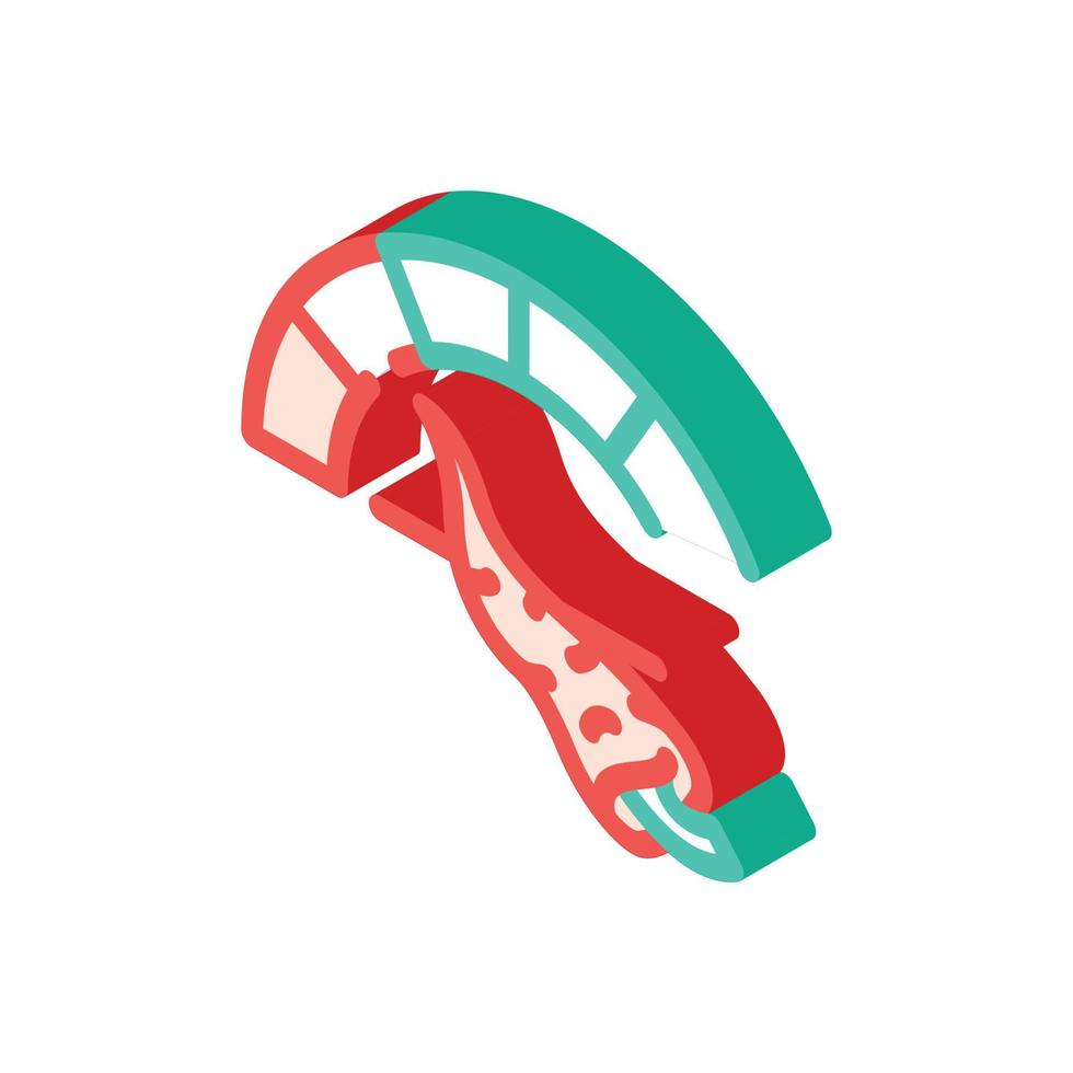 pepper spice taste scale isometric icon vector illustration