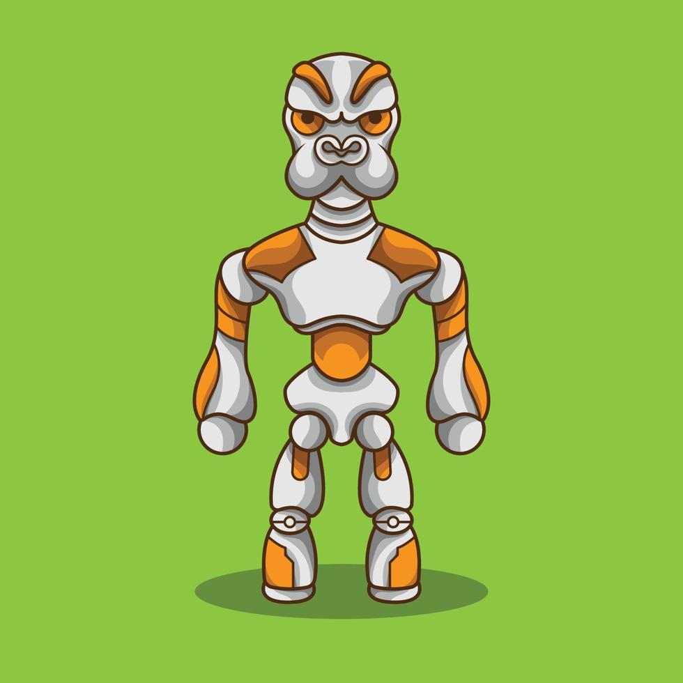 Dog Humanoid Mecha Robot Mascot vector