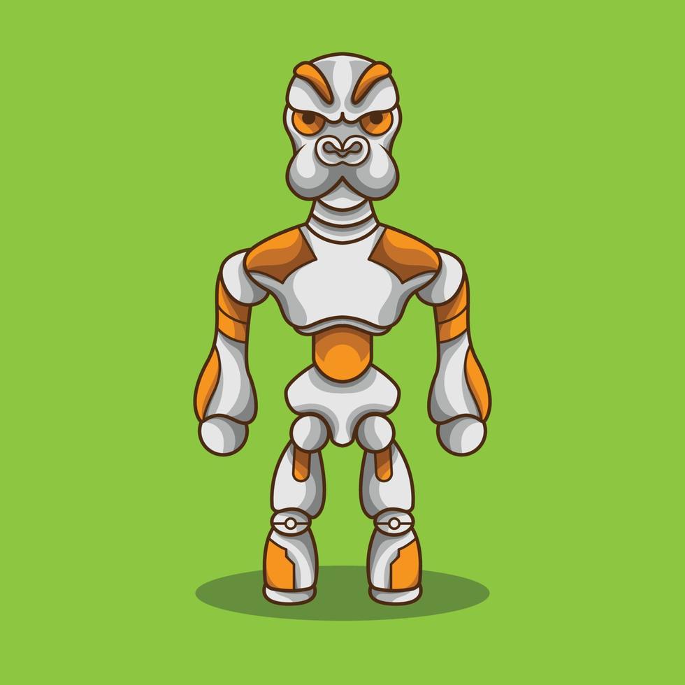 Dog Humanoid Mecha Robot Mascot vector