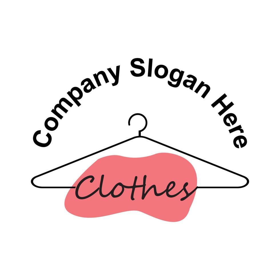 Stylish clothing logo vector, Men And Women Fashion Design Illustration vector