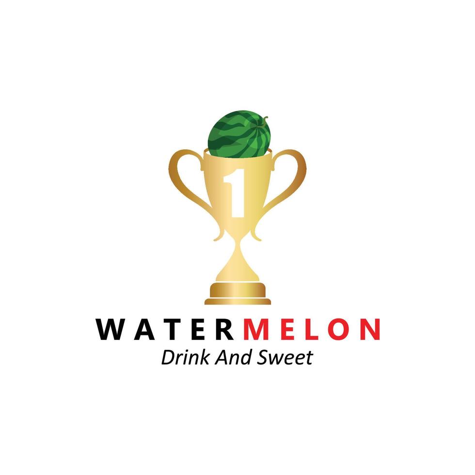 Vector Illustration Of Fresh Fruit Watermelon Fruit Logo Red, Available In The Market, Screen Printing Design, Sticker, Banner, Fruit Company