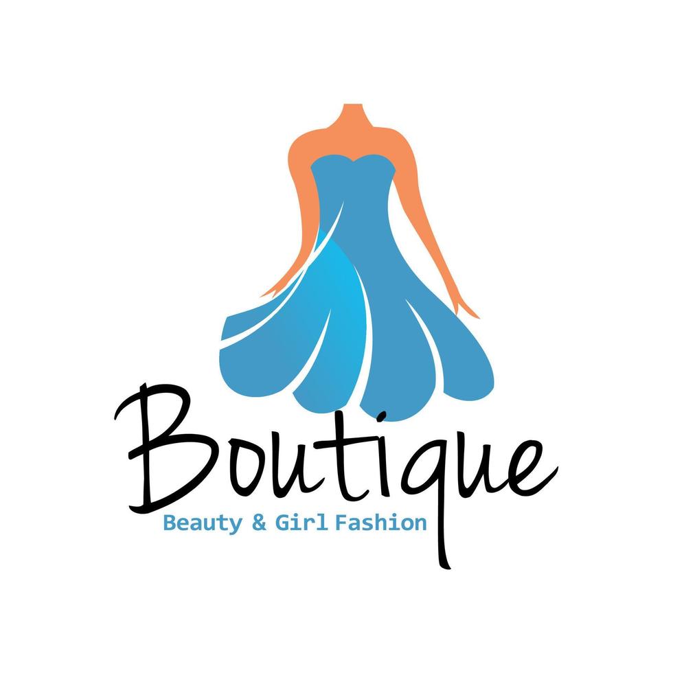 plantilla de vector de diseño de logotipo boutique