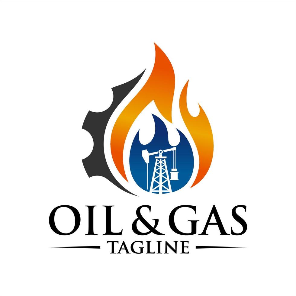 Oil and Gas Industry Logo Template vector