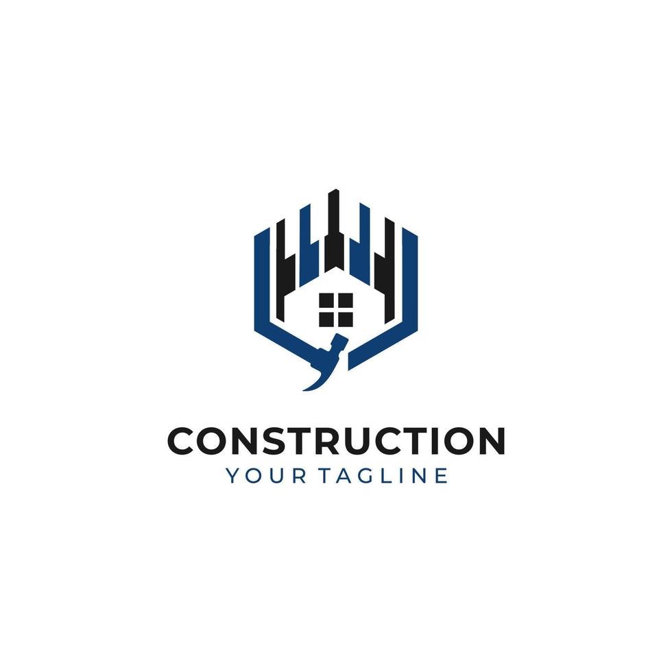 Vectores de stock de logo construcción