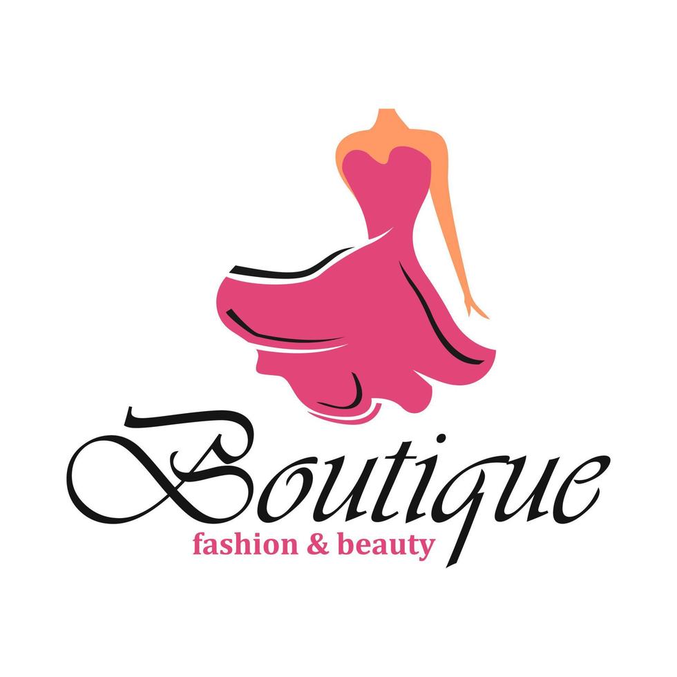 plantilla de vector de diseño de logotipo boutique