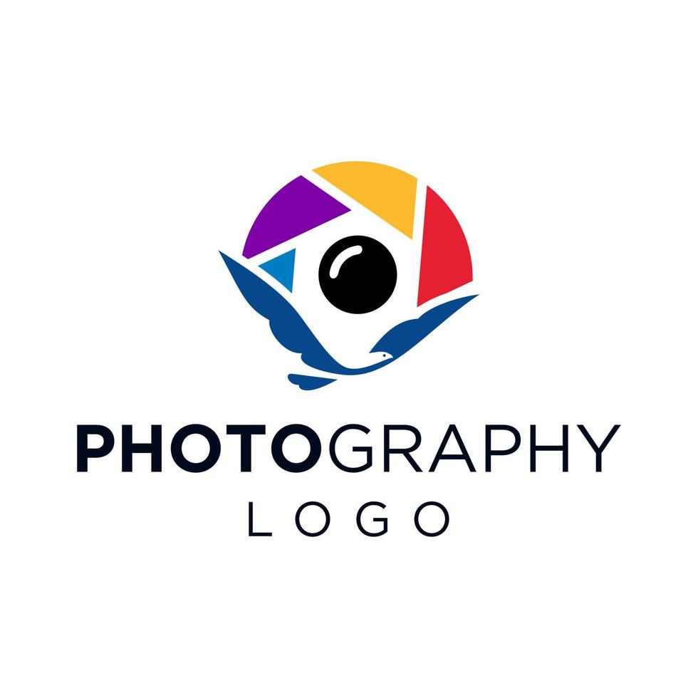 inspiración de vector de diseño de logotipo de fotografía