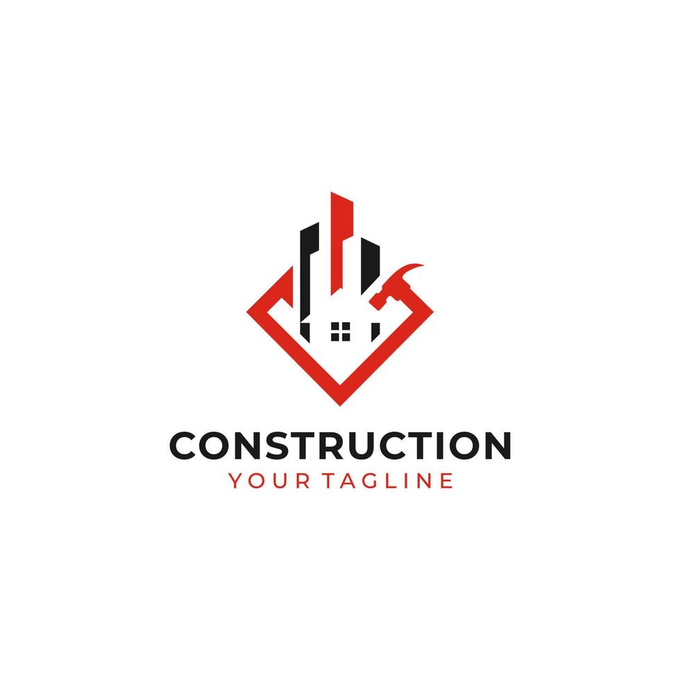 Vectores de stock de logo construcción