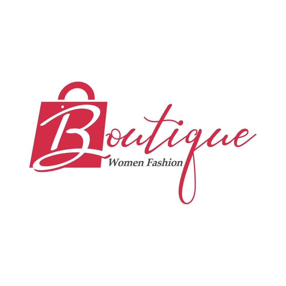 plantilla de vector de diseño de logotipo boutique