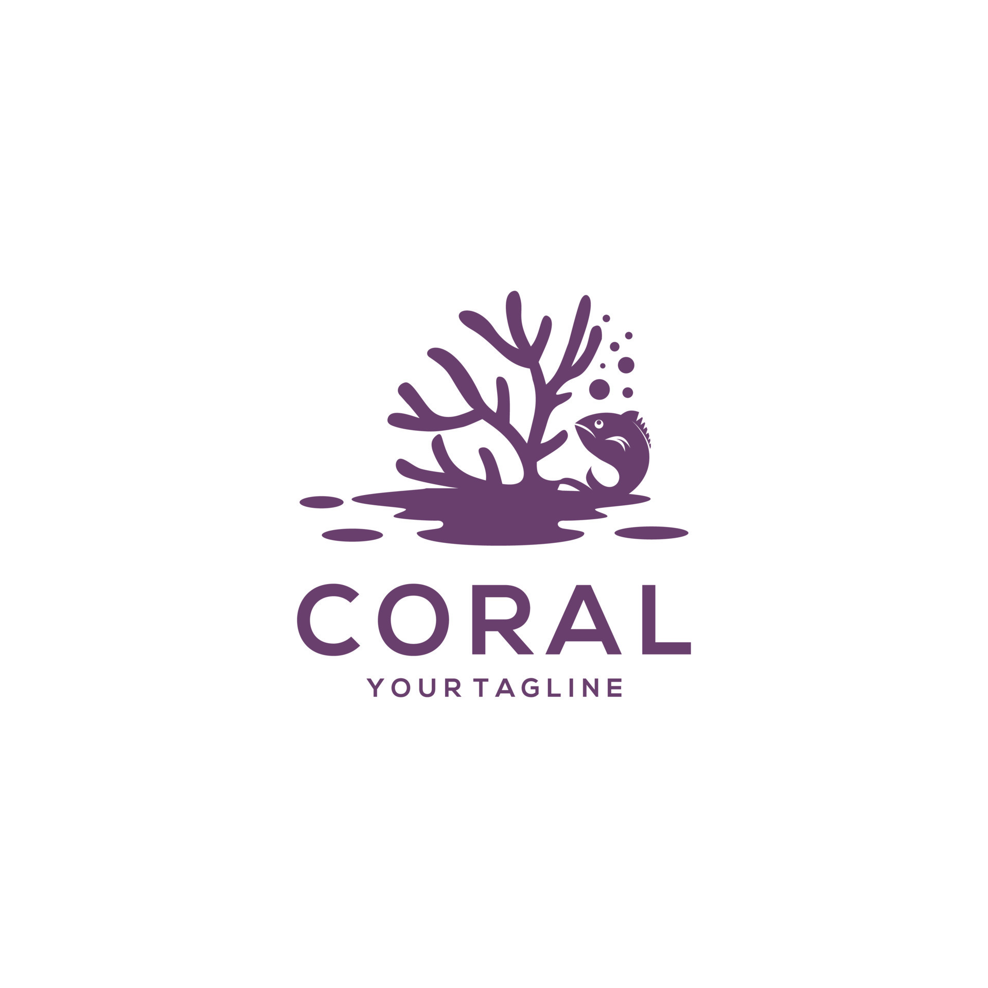 colorful fish pennant coral fish logo design... - Stock Illustration  [86179808] - PIXTA