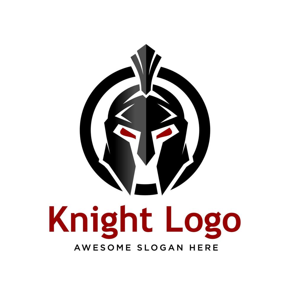Warrior Knight Logo Stock Vector template
