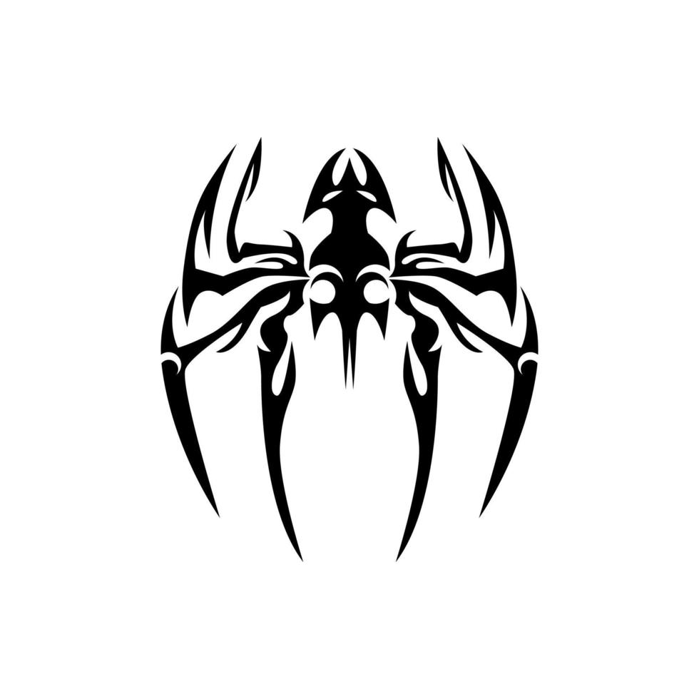 Abstract Tribal Spiders vector image. Tattoo tribal vector design