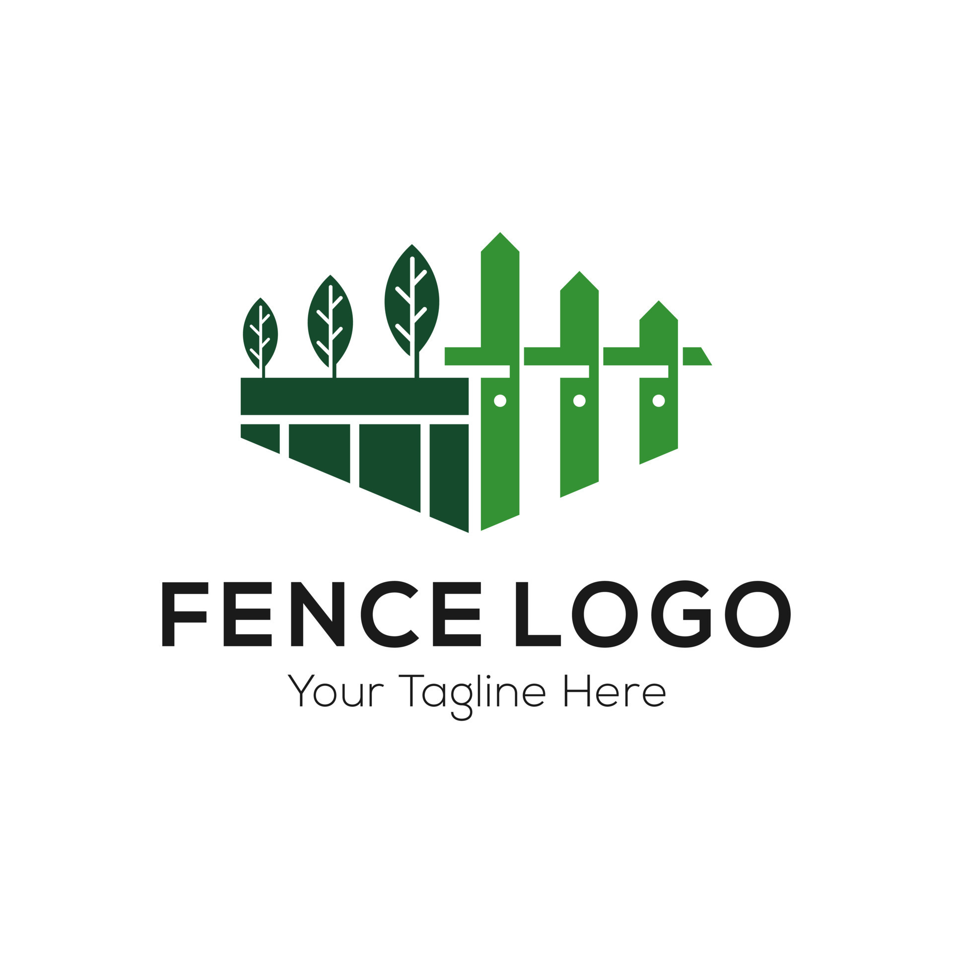 Fence Logo Design Vector Template. Vector Illustration 7944452 Vector