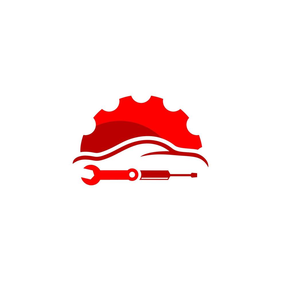 logotipo de servicio de coche plantilla de diseño de logotipo de reparación de coche vector