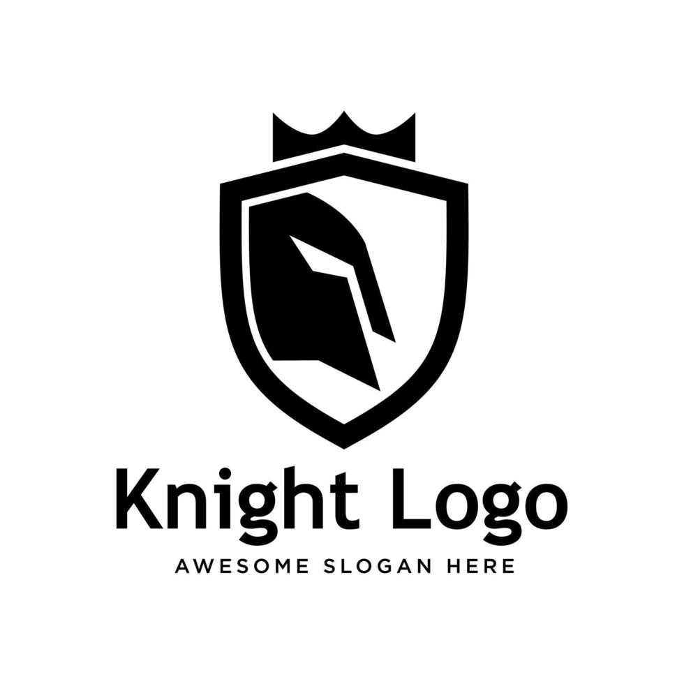 Warrior Knight Logo Stock Vector template