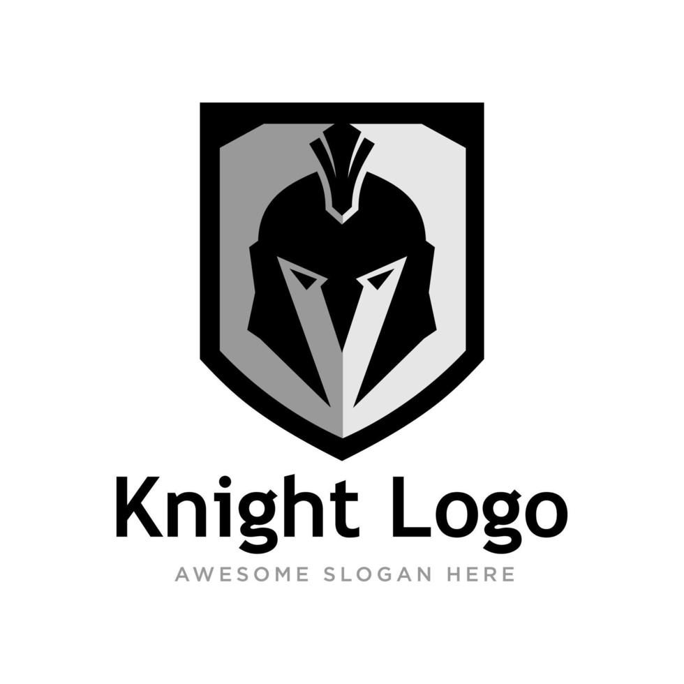 Warrior Knight Logo Stock Vector template