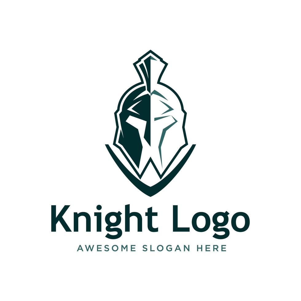 Warrior Knight Logo Stock Vector template